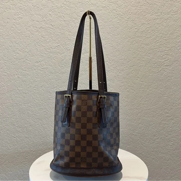 Louis Vuitton Brown Ebene Bucket Tote Bag - Picture 2 of 14